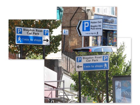 North Cheam: London Road, east-side looking north.